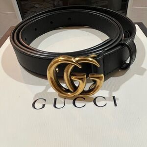 AUTHENTIC GUCCI GG MARMONT THIN BELT